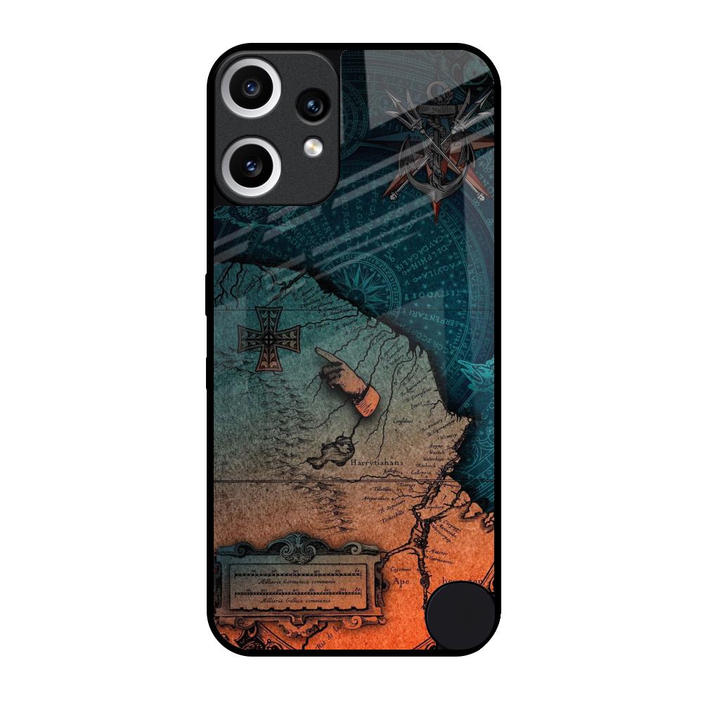 Geographical Map Nothing CMF Phone 2 Pro Glass Back Cover Online