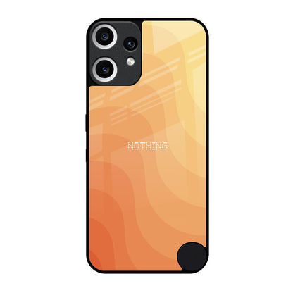 Orange Curve Pattern Nothing CMF Phone 2 Pro Glass Back Cover Online