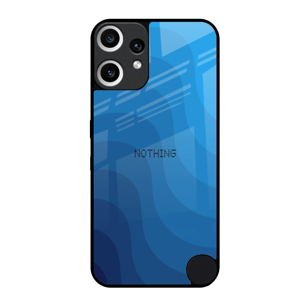 Blue Wave Abstract Nothing CMF Phone 2 Pro Glass Back Cover Online
