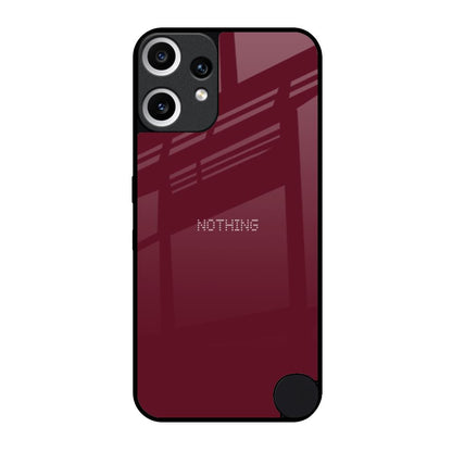 Classic Burgundy Nothing CMF Phone 2 Pro Glass Back Cover Online