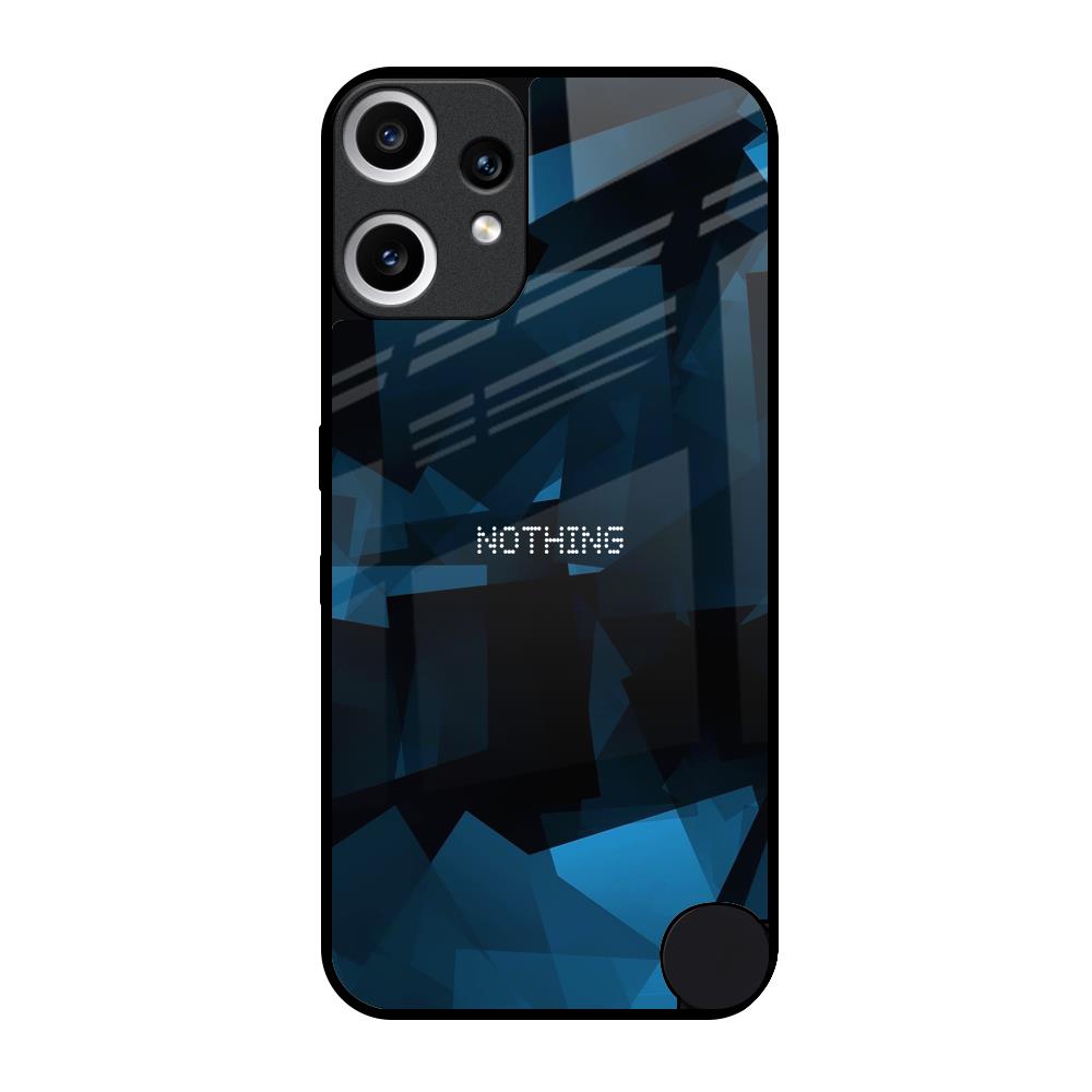 Polygonal Blue Box Nothing CMF Phone 2 Pro Glass Back Cover Online