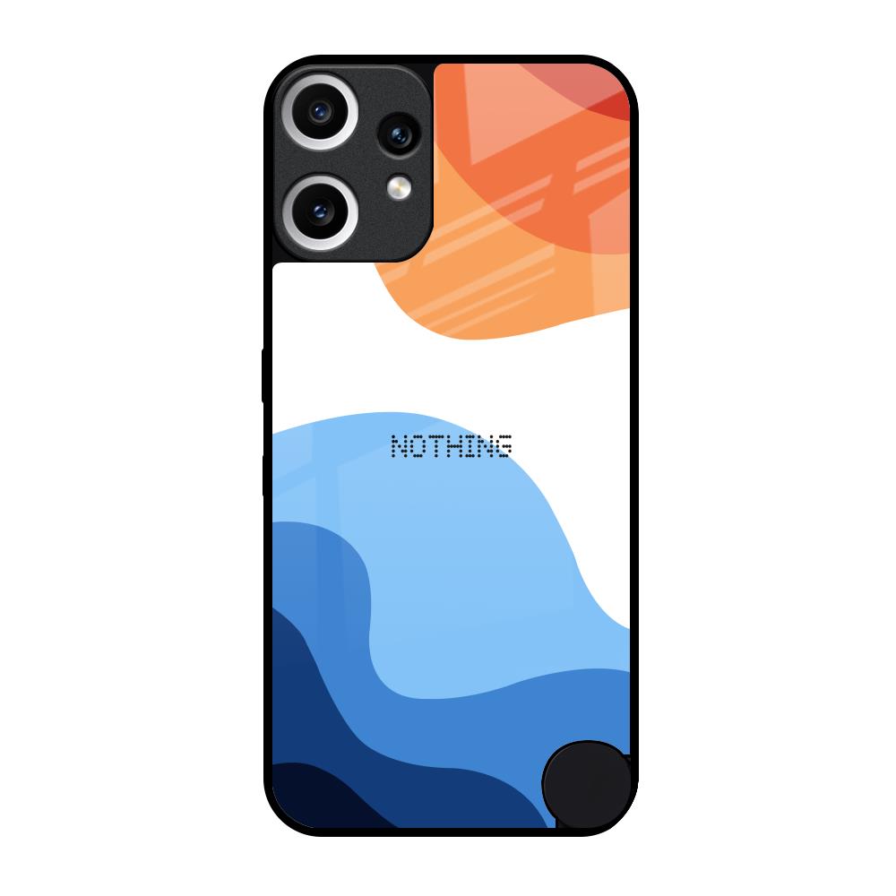 Wavy Color Pattern Nothing CMF Phone 2 Pro Glass Back Cover Online