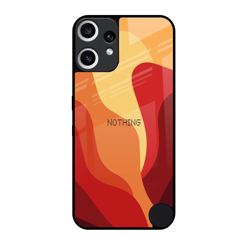 Magma Color Pattern Nothing CMF Phone 2 Pro Glass Back Cover Online