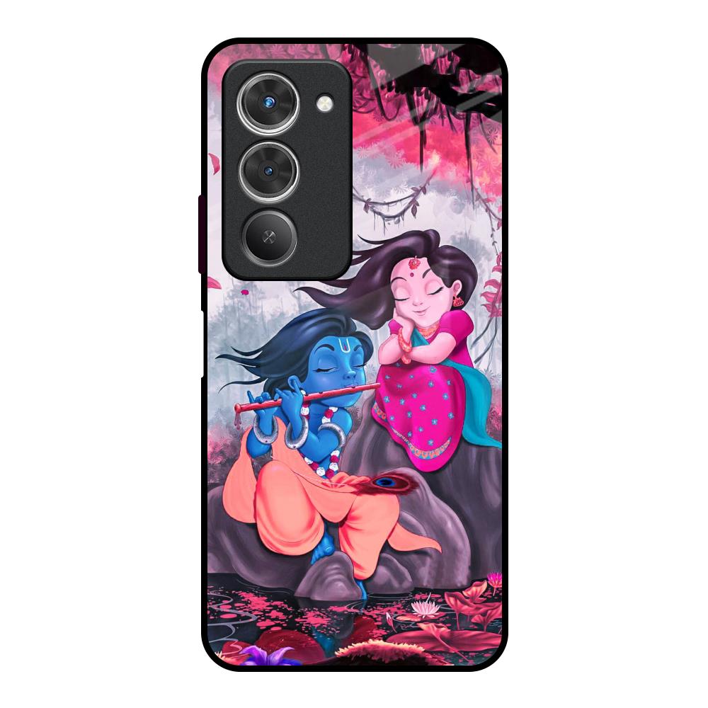 Radha Krishna Art Redmi 15 5G Glass Back Cover Online