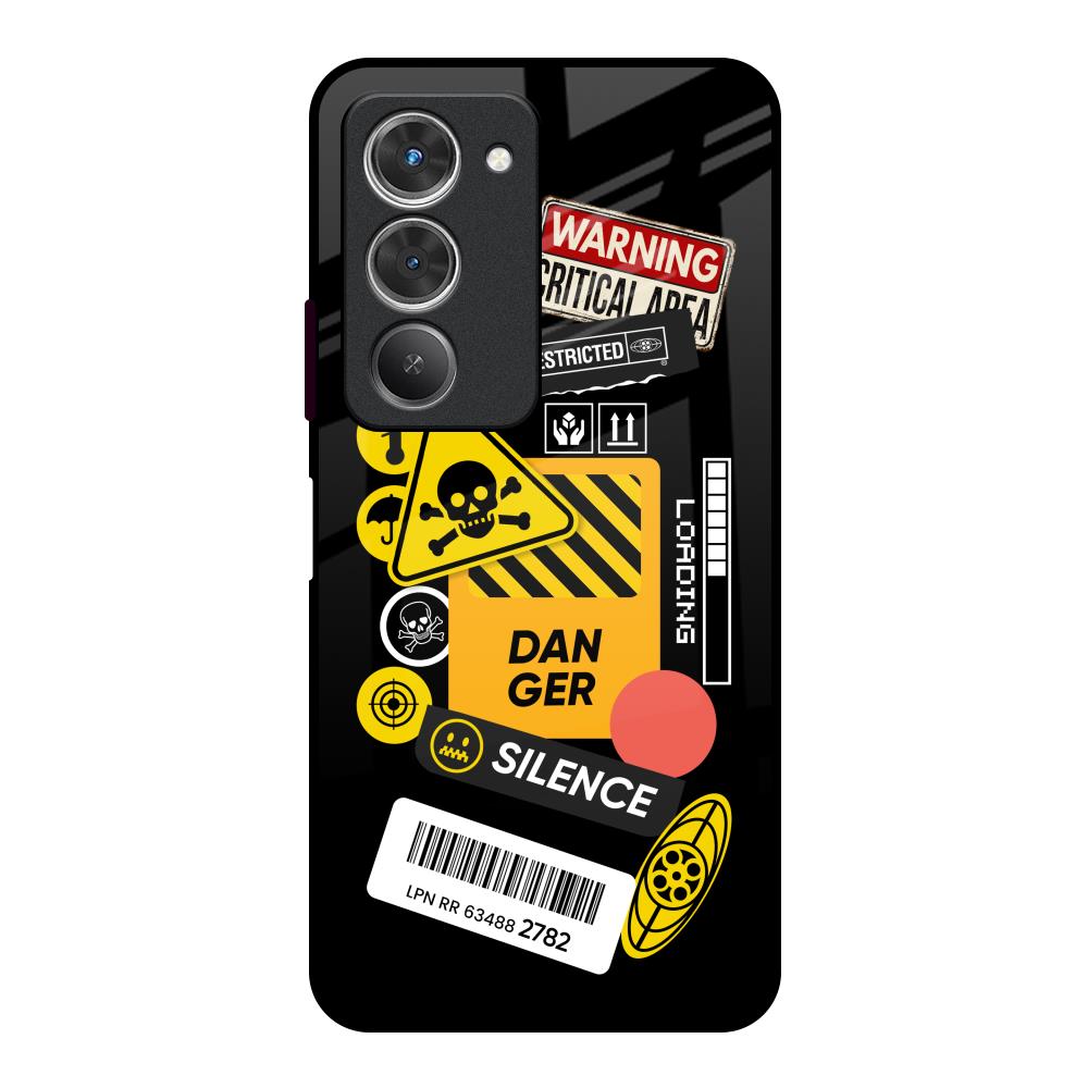 Danger Signs Redmi 15 5G Glass Back Cover Online