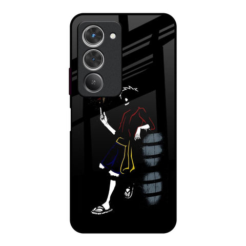 Luffy Line Art Redmi 15 5G Glass Back Cover Online