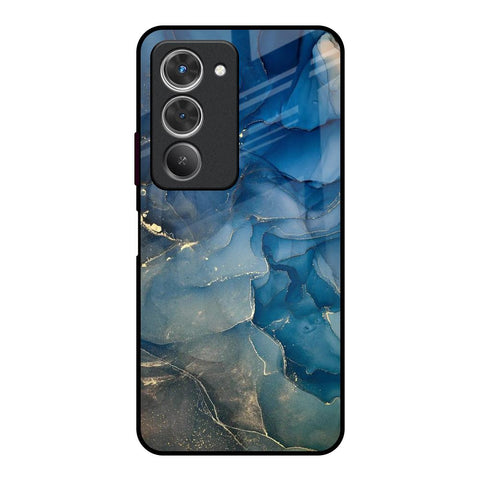 Blue Cool Marble Redmi 15 5G Glass Back Cover Online