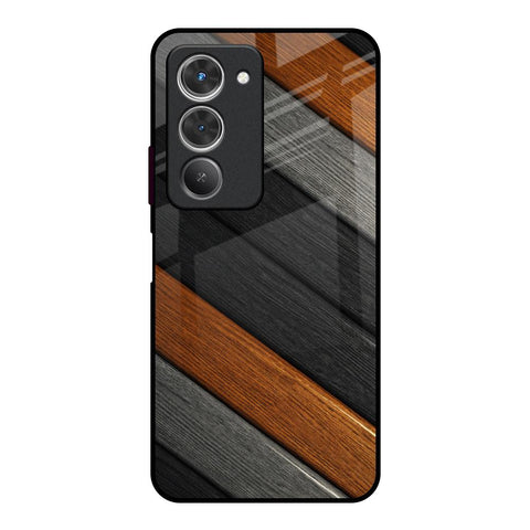 Tri Color Wood Redmi 15 5G Glass Back Cover Online