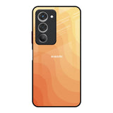 Orange Curve Pattern Redmi 15 5G Glass Back Cover Online