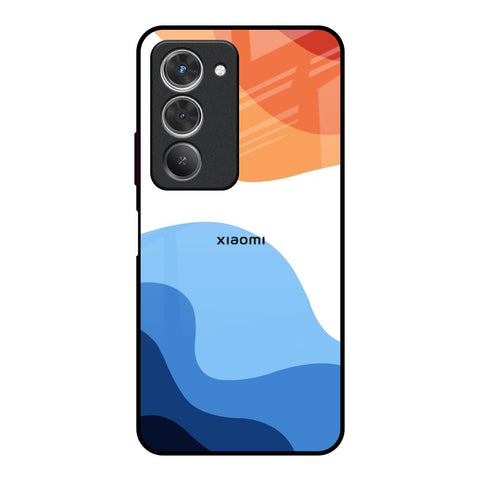 Wavy Color Pattern Redmi 15 5G Glass Back Cover Online