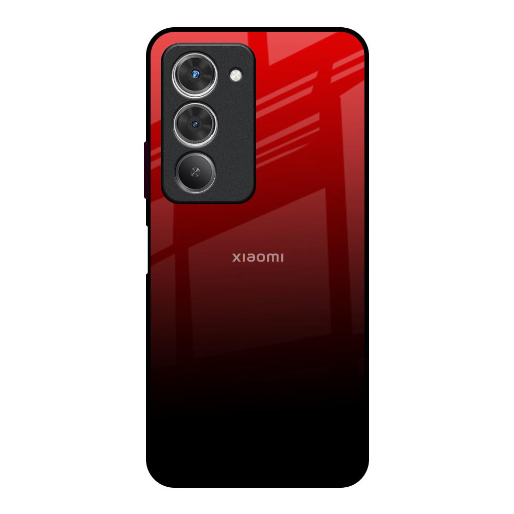 Maroon Faded Redmi 15 5G Glass Back Cover Online