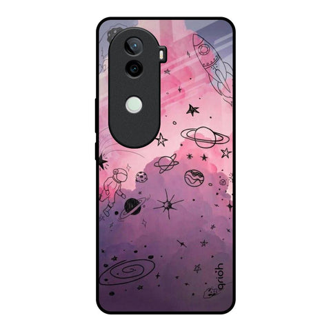 Space Doodles Vivo V40e 5G Glass Back Cover Online