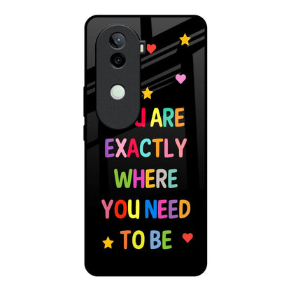 Magical Words Vivo V40e 5G Glass Back Cover Online
