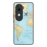 Travel Map Vivo V40e 5G Glass Back Cover Online