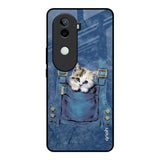 Kitty In Pocket Vivo V40e 5G Glass Back Cover Online