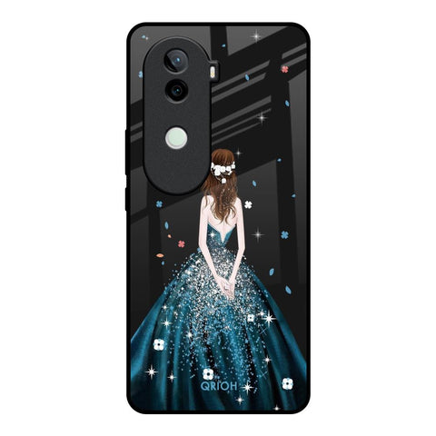 Queen Of Fashion Vivo V40e 5G Glass Back Cover Online