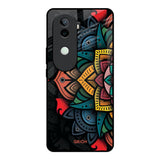 Retro Gorgeous Flower Vivo V40e 5G Glass Back Cover Online