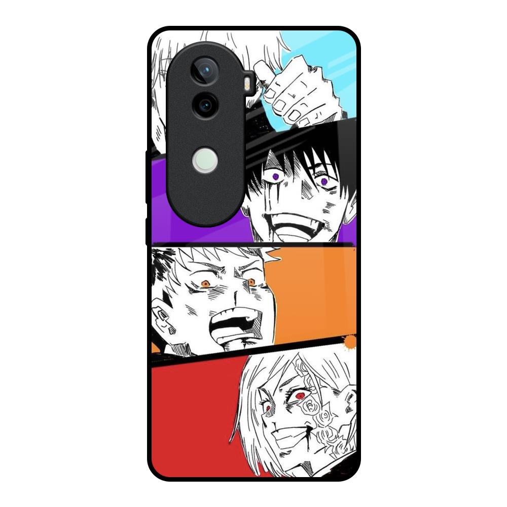 Anime Sketch Vivo V40e 5G Glass Back Cover Online