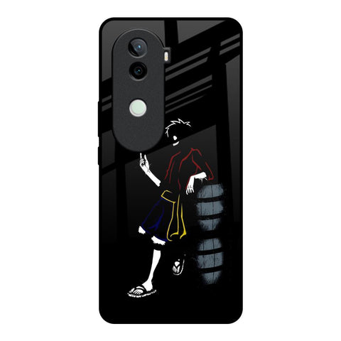 Luffy Line Art Vivo V40e 5G Glass Back Cover Online