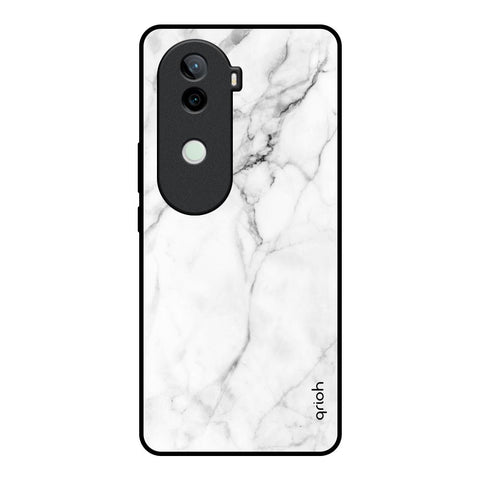 Modern White Marble Vivo V40e 5G Glass Back Cover Online