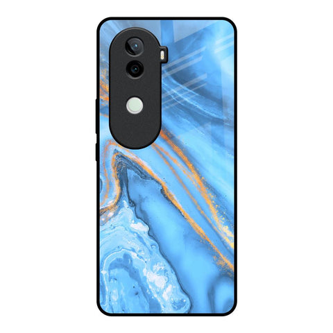 Vibrant Blue Marble Vivo V40e 5G Glass Back Cover Online