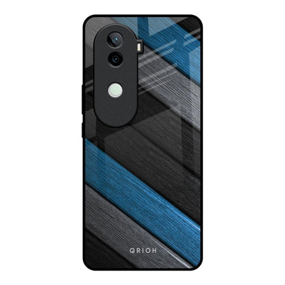 Multicolor Wooden Effect Vivo V40e 5G Glass Back Cover Online