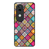 Multicolor Mandala Vivo V40e 5G Glass Back Cover Online