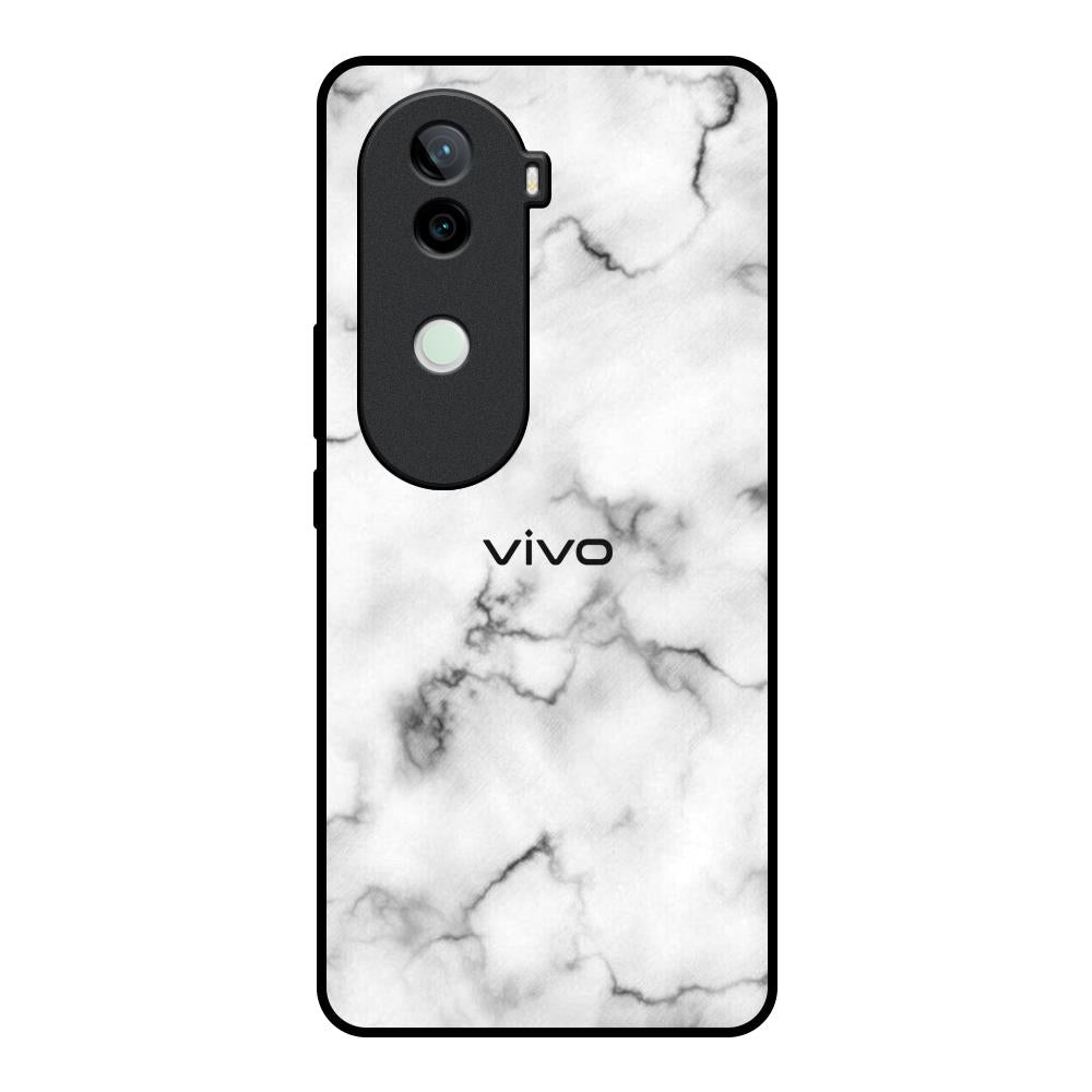 Satin White Marble Vivo V40e 5G Glass Back Cover Online