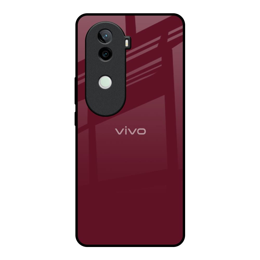 Classic Burgundy Vivo V40e 5G Glass Back Cover Online