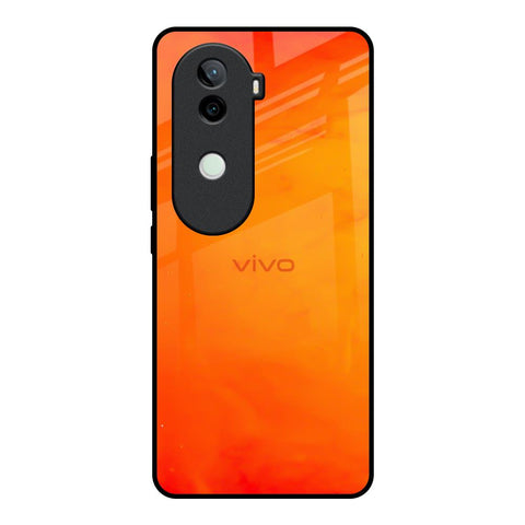 Tangy Orange Vivo V40e 5G Glass Back Cover Online