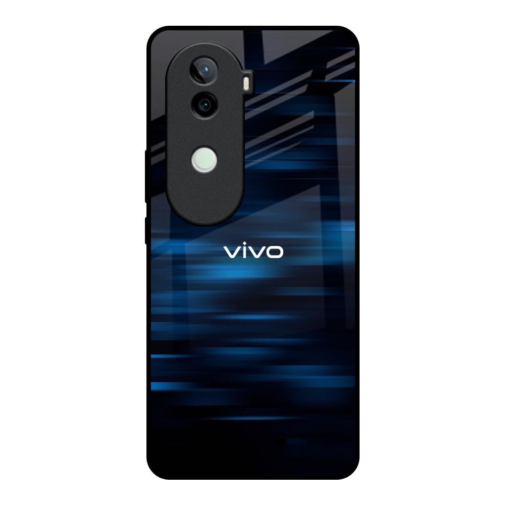 Blue Rough Abstract Vivo V40e 5G Glass Back Cover Online