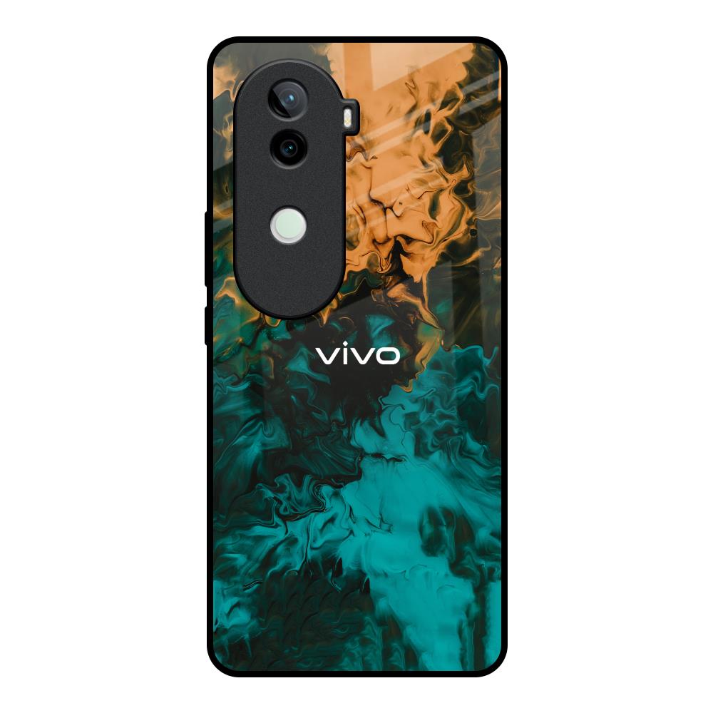 Watercolor Wave Vivo V40e 5G Glass Back Cover Online