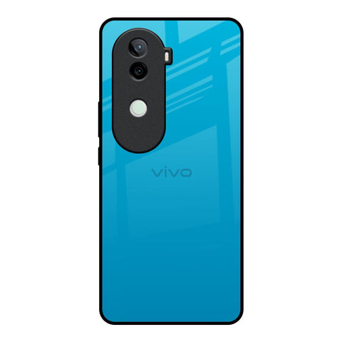 Blue Aqua Vivo V40e 5G Glass Back Cover Online
