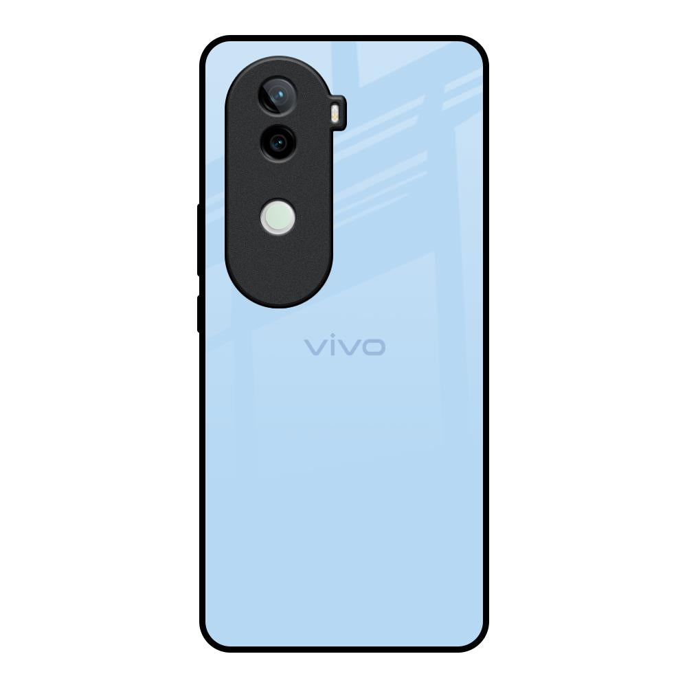 Pastel Sky Blue Vivo V40e 5G Glass Back Cover Online
