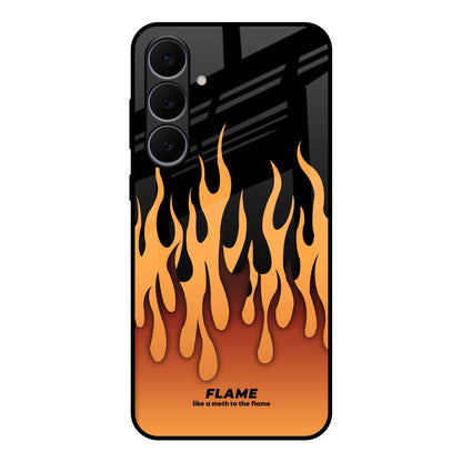 Fire Flame Samsung Galaxy S25 FE 5G Glass Back Cover Online