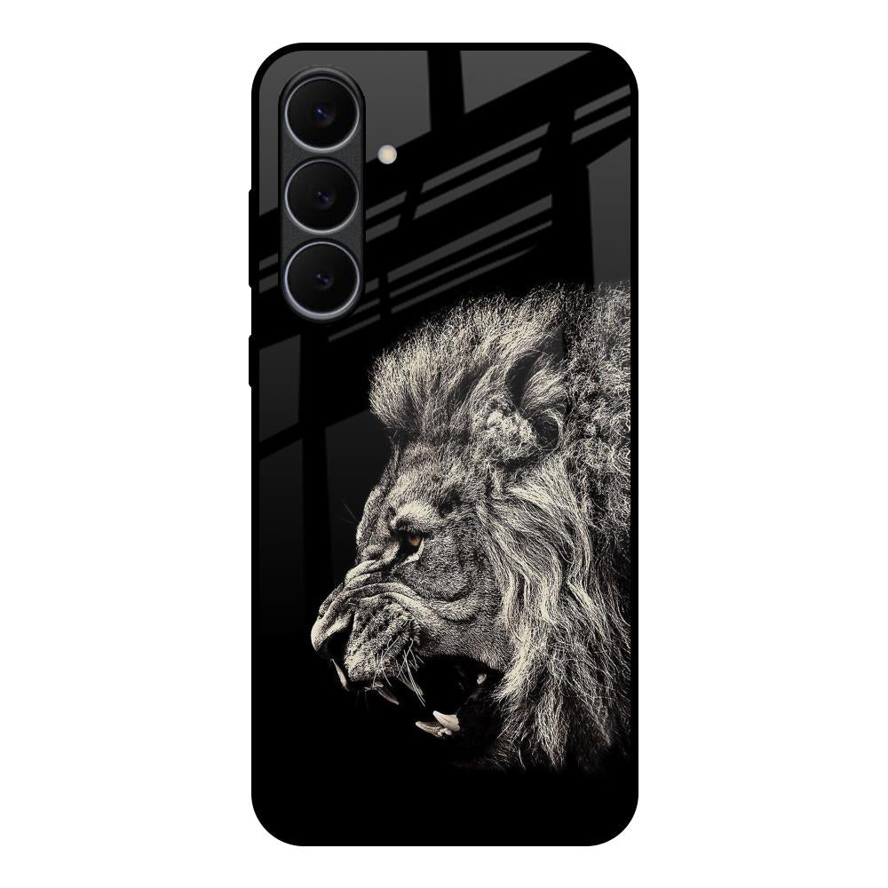 Brave Lion Samsung Galaxy S25 FE 5G Glass Back Cover Online