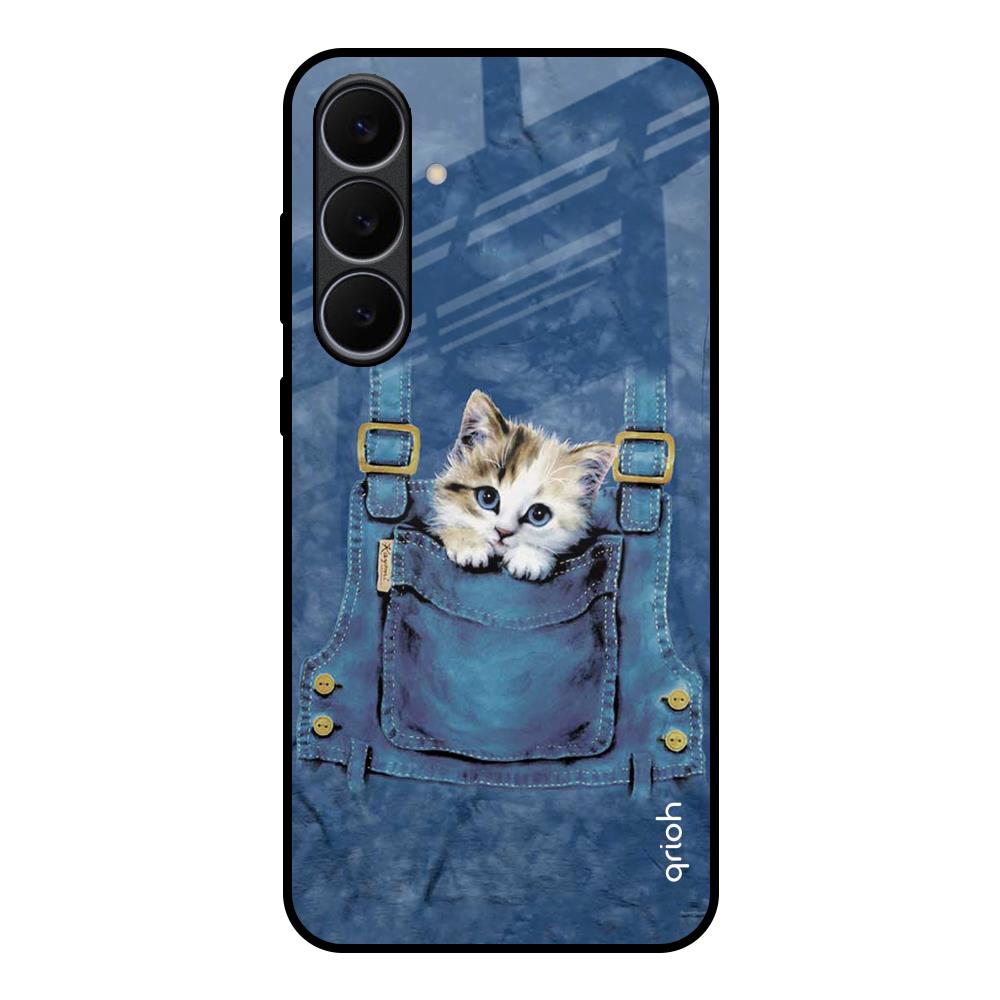 Kitty In Pocket Samsung Galaxy S25 FE 5G Glass Back Cover Online