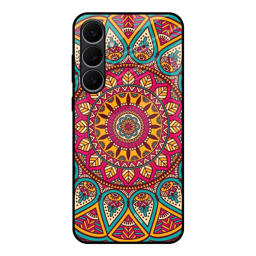 Elegant Mandala Samsung Galaxy S25 FE 5G Glass Back Cover Online