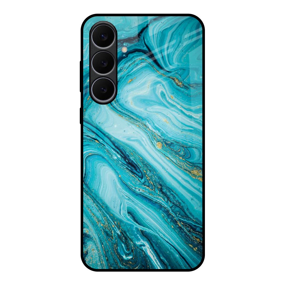 Ocean Marble Samsung Galaxy S25 FE 5G Glass Back Cover Online