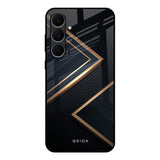 Sleek Golden & Navy Samsung Galaxy S25 FE 5G Glass Back Cover Online