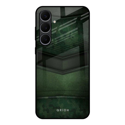 Green Leather Samsung Galaxy S25 FE 5G Glass Back Cover Online