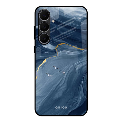 Deep Ocean Marble Samsung Galaxy S25 FE 5G Glass Back Cover Online