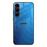 Blue Wave Abstract Samsung Galaxy S25 FE 5G Glass Back Cover Online