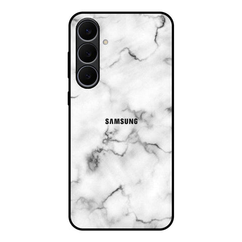 Satin White Marble Samsung Galaxy S25 FE 5G Glass Back Cover Online