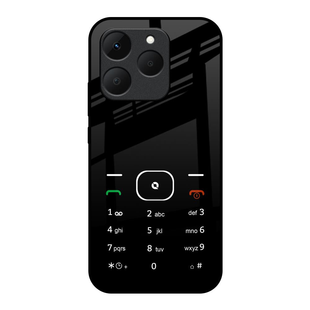 Classic Keypad Pattern Realme 15T 5G Glass Back Cover Online