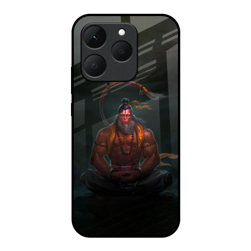 Lord Hanuman Animated Realme 15T 5G Glass Back Cover Online