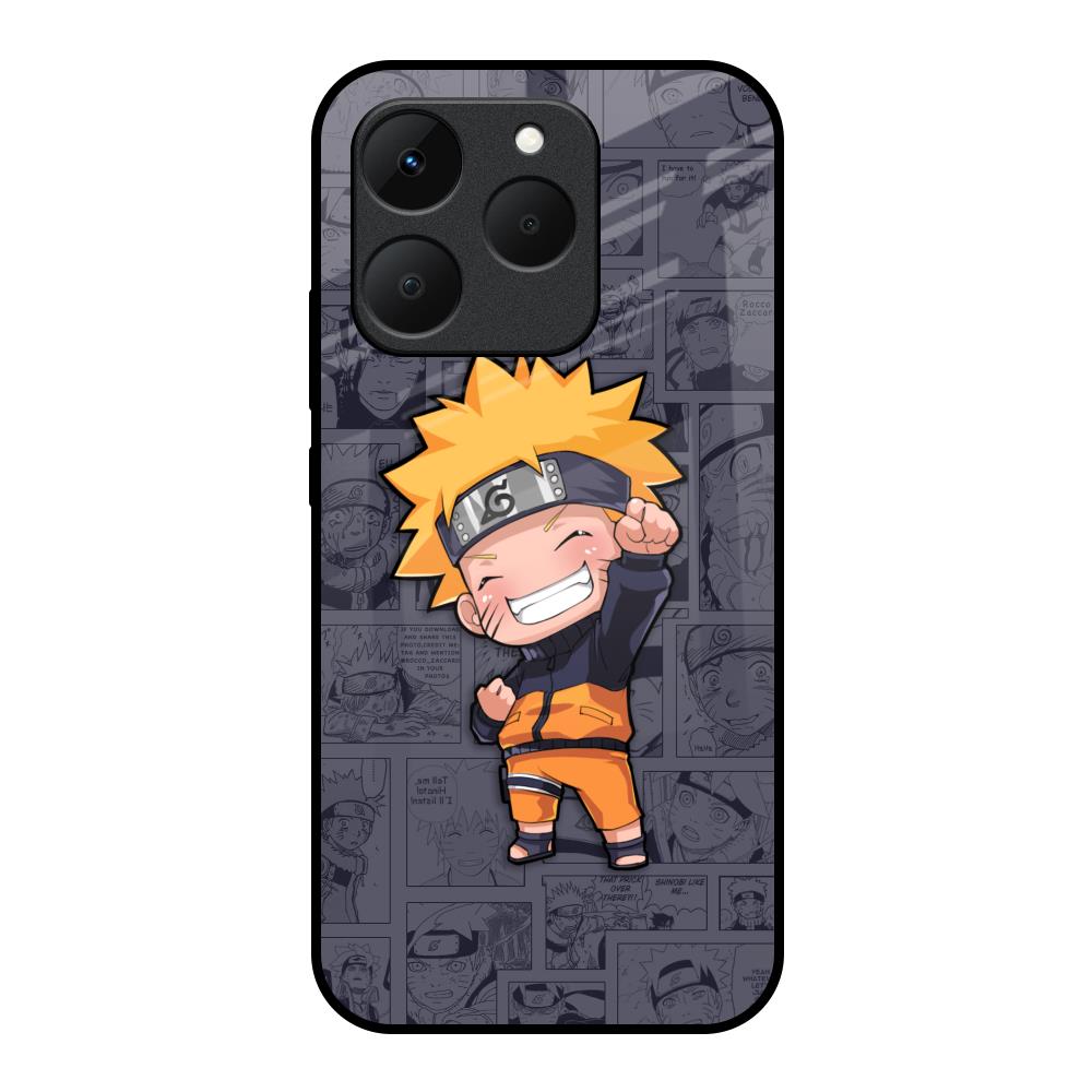 Orange Chubby Realme 15T 5G Glass Back Cover Online