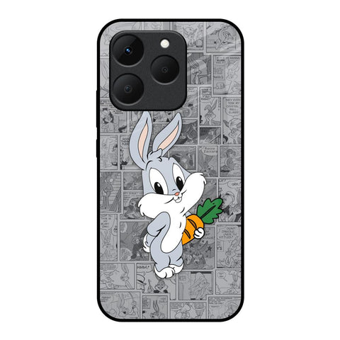 Cute Baby Bunny Realme 15T 5G Glass Back Cover Online