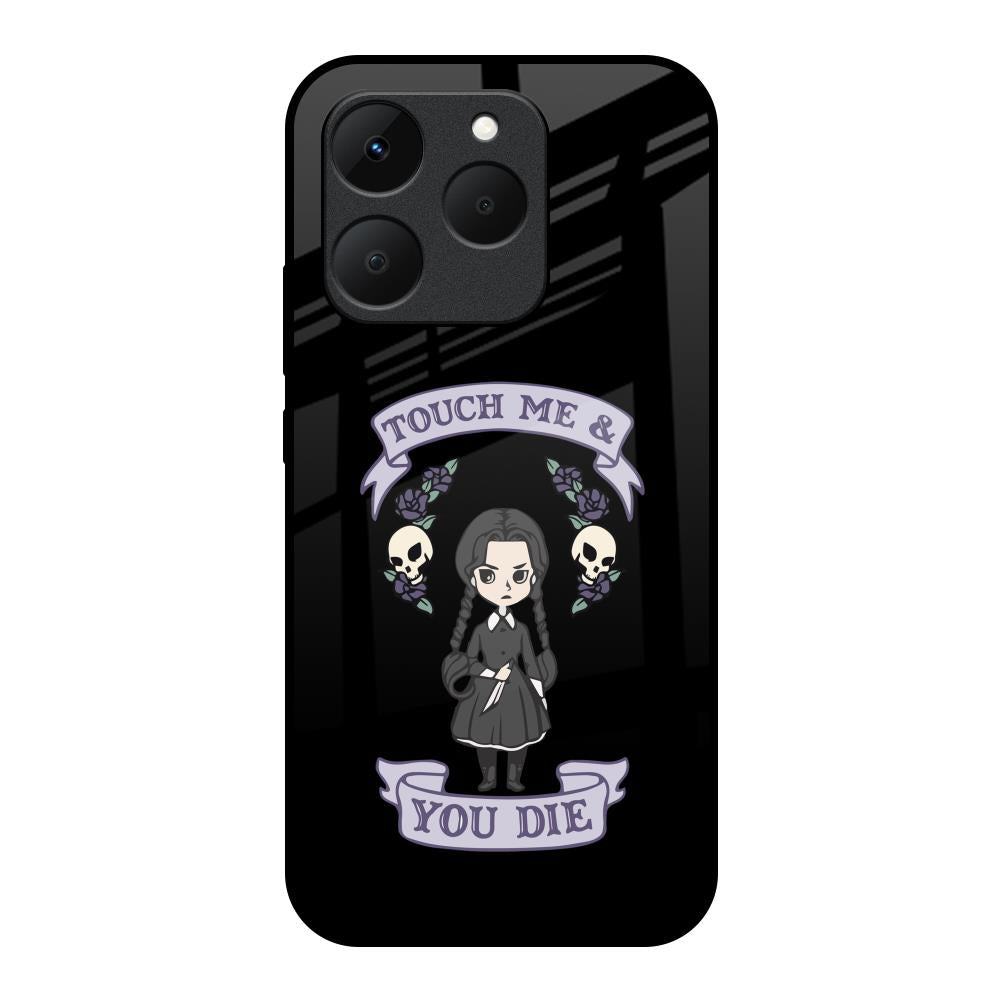 Touch Me & You Die Realme 15T 5G Glass Back Cover Online