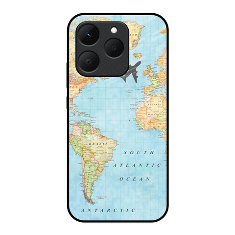 Travel Map Realme 15T 5G Glass Back Cover Online